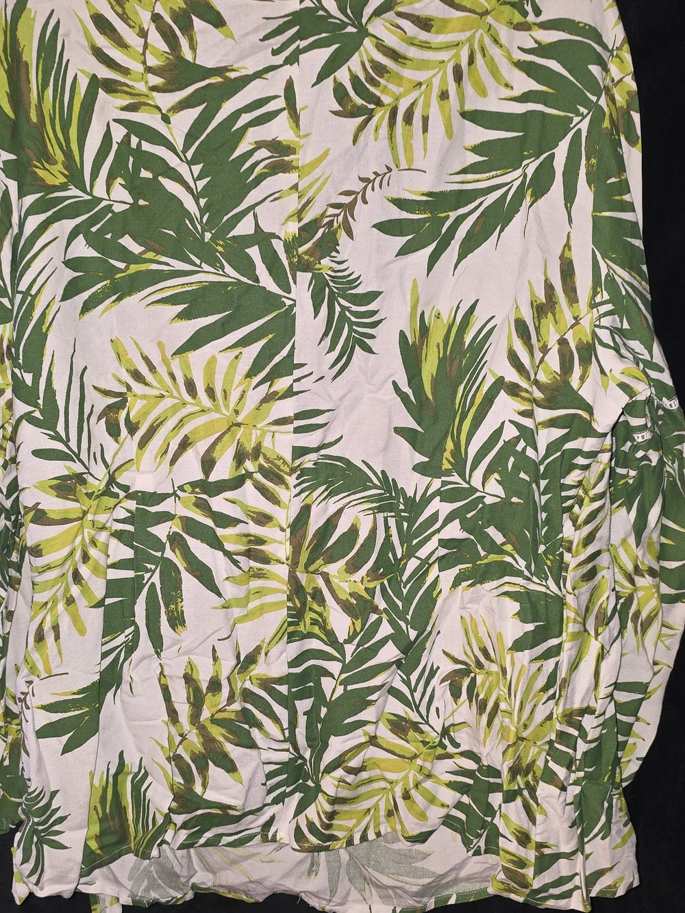 Ashley Stewart Palm Print Shirt in Green - Picture 5 of 5